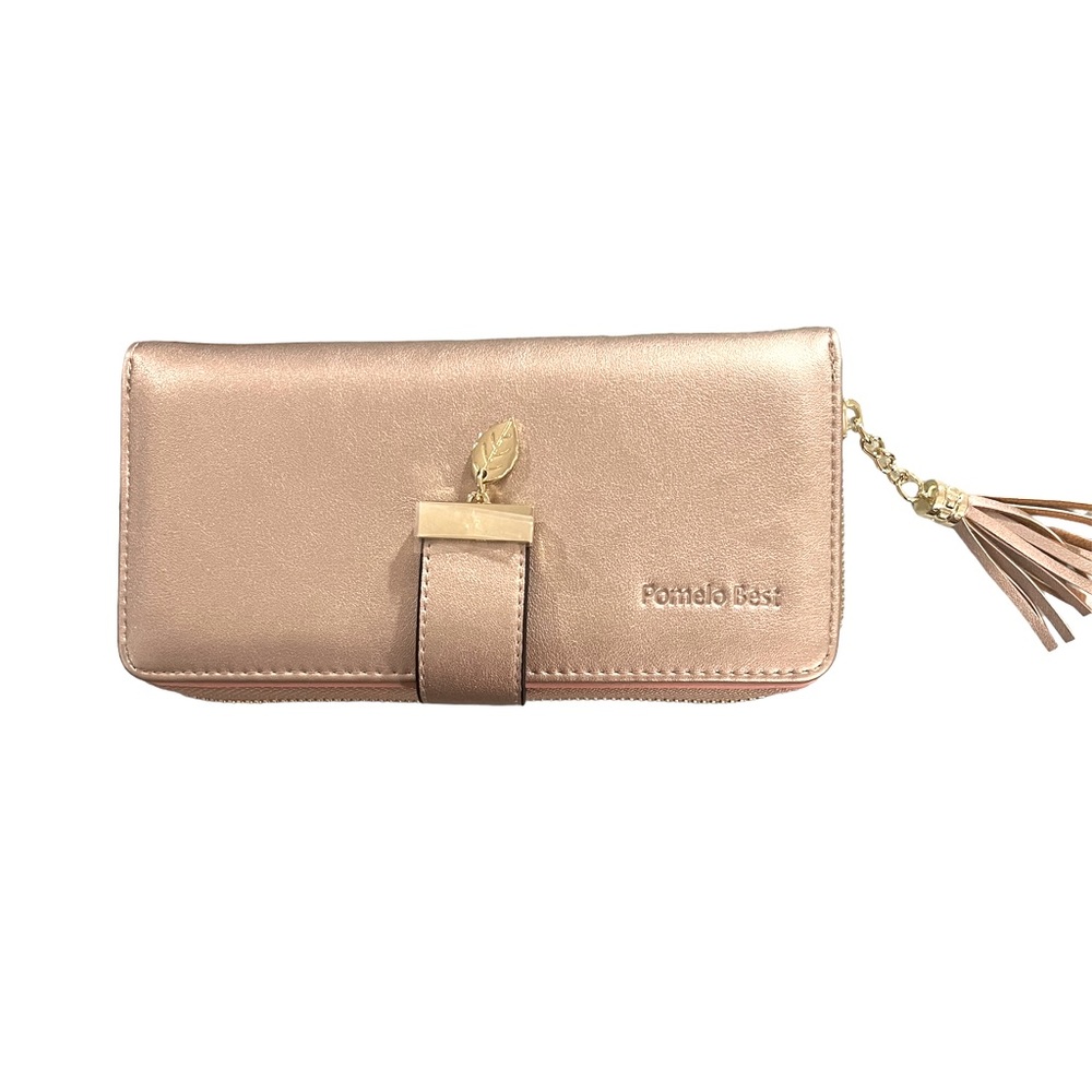 NWT RFID Pomelo Best Multi-Pocket, multi-card slip check book/wallet combo